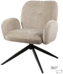 Bobby drehbar Sessel 360 - Perfect Harmony - Liver 04 - My Sons