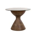 Yves Beistelltisch Ø57, H47, Mango Matt Walnut, Smoke glass - My Sons