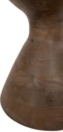 Yves Beistelltisch Ø57, H47, Mango Matt Walnut, Smoke glass - My Sons