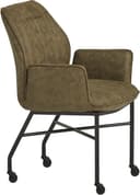 Denver Esszimmerstuhl - Rollen - Micro - Olive 4 - My Sons