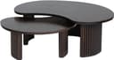 Firenze Couchtisch 85, Bohnenform, Mango Brown Walnut - My Sons