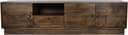 TV Anrichte 190 mit 3 Türen, 1 Schublade und 1 offenen Fäch, Mango Brown Walnut - My Sons
