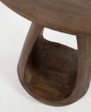 Bremen Beistelltisch Ø50, H50, Mango Matt Walnut - My Sons
