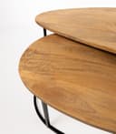 Hannover Couchtisch organisch, 2er-Set, Smooth Natural - My Sons