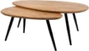 Kassel Couchtisch organisch, 2er-Set, Smooth Natural (25mm) - My Sons