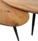 Kassel Couchtisch organisch, 2er-Set, Smooth Natural (25mm) - My Sons