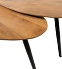 Kassel Couchtisch organisch, 2er-Set, Smooth Natural (17mm) - My Sons