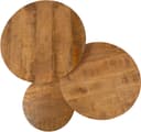 München Couchtisch rund, 3er-Set, Smooth Natural - My Sons
