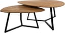 Keulen Couchtisch organisch, 2er-Set, Smooth Natural - My Sons