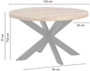 Esstisch rund Ø130, Peru Rough Table Collection - My Sons