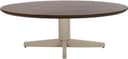 Couchtisch 130, oval, Tischbein Beige, Mango Brown Walnut - My Sons