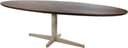 Esstisch 190, oval, Tischbein Beige, Mango Brown Walnut - My Sons