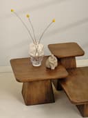 Couchtisch 80, Mango Brown Walnut - My Sons