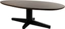 Couchtisch 130, organisch, Tischbein Black, Mango Brown Walnut - My Sons
