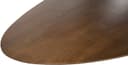 Couchtisch 130, organisch, Tischbein Black, Mango Brown Walnut - My Sons