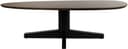 Couchtisch 130, organisch, Tischbein Black, Mango Brown Walnut - My Sons
