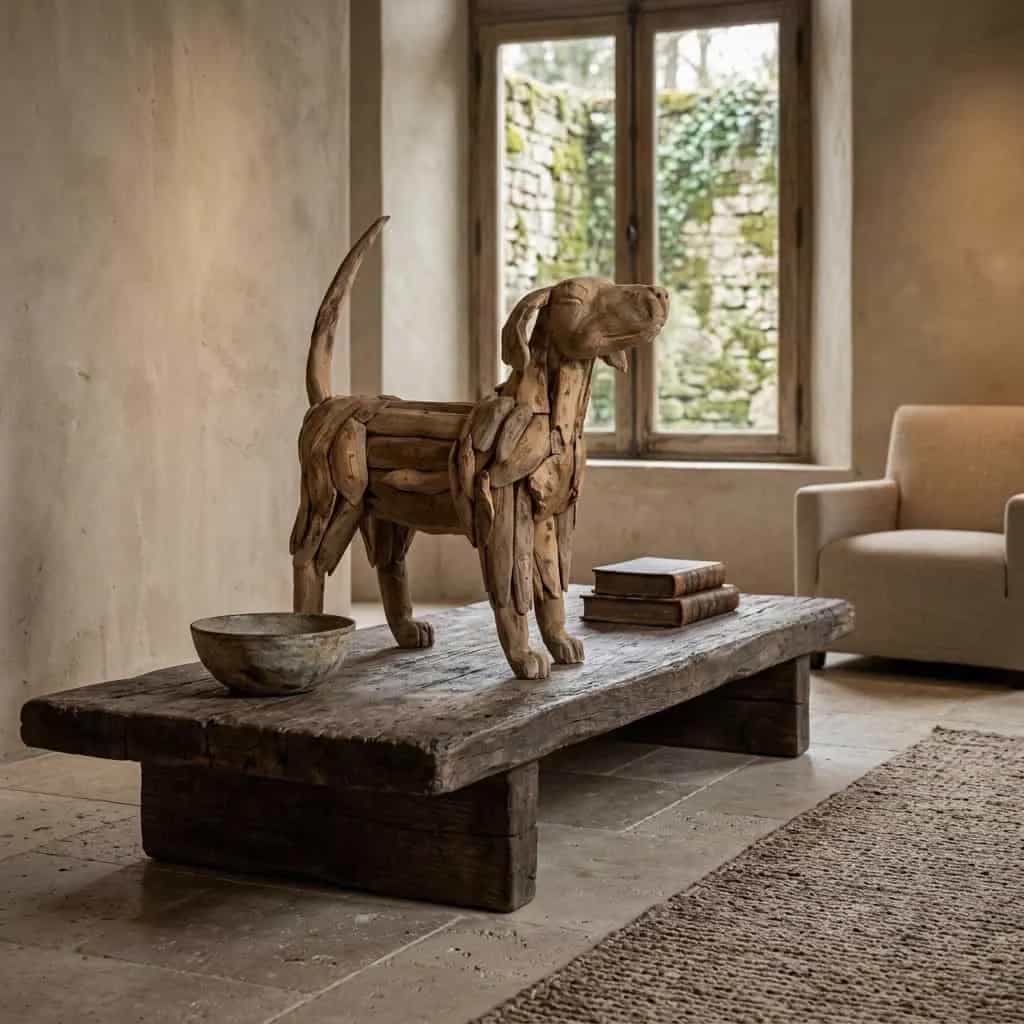 Hund Teakholz klein
