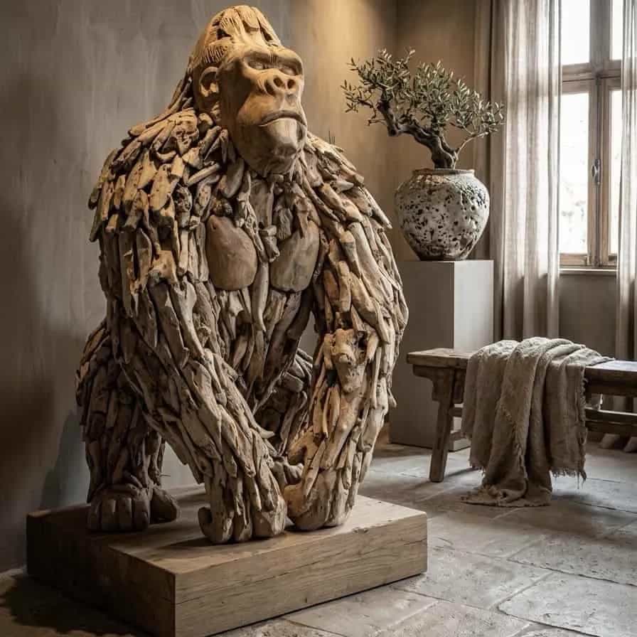 Hölzerner Gorilla XL