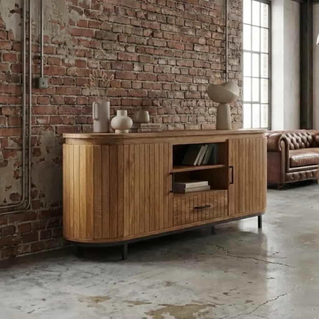 Sideboard Kennington | Teakholz | 220 cm