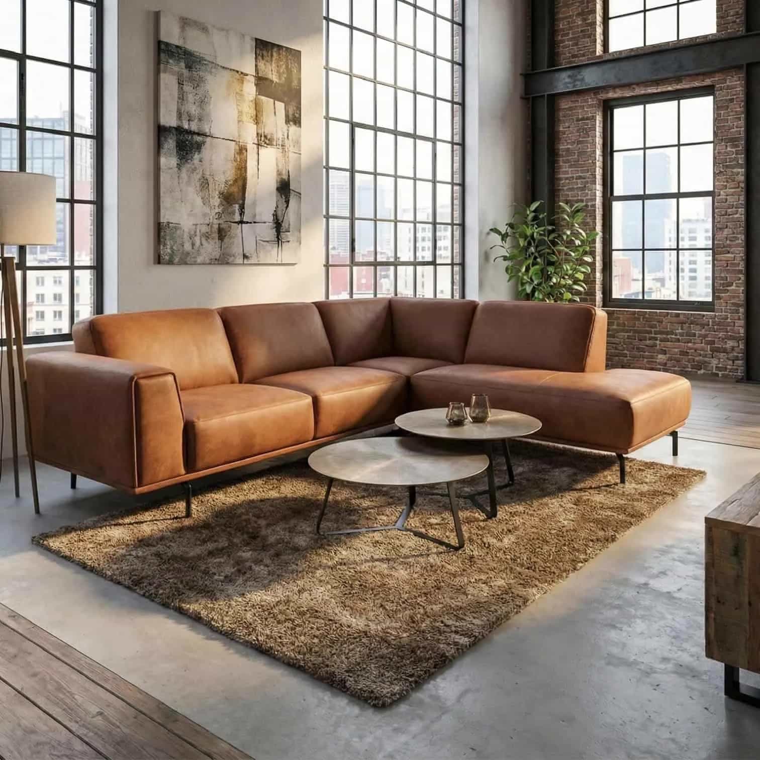 Ecksofa Shadow Öko-Leder