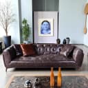 Bank Chesterfield Capetown Afrika Leder - Zitform