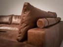 Ecksofa Lionel Afrika Leder Tabac - Het Anker