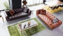 Bank Chesterfield Capetown Africa Leder, van Zitform, detailfoto 4