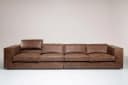 Hoekbank Sassari Walnut, zijaanzicht - Het Anker