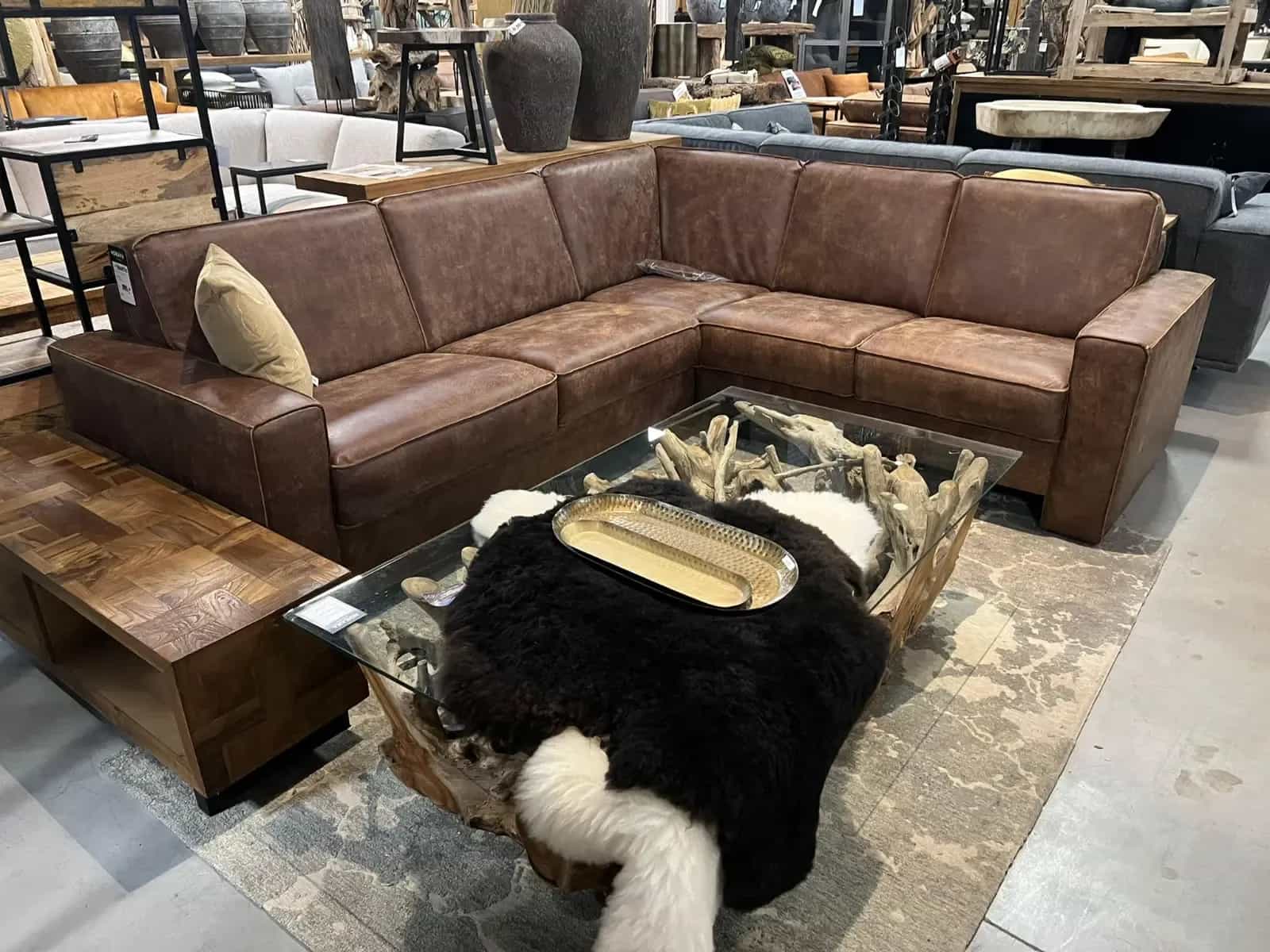 Ecksofa Veneto Afrika Leder