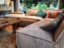 Hoekbank Le Noir | Ribstof, van Easy Sofa, detailfoto 3