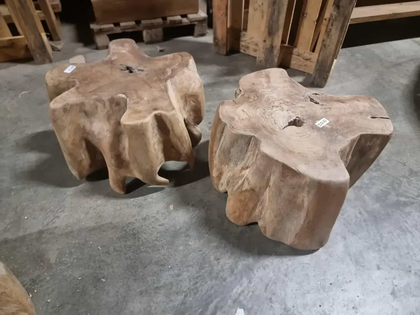 Wurzelholz massiv Teak
