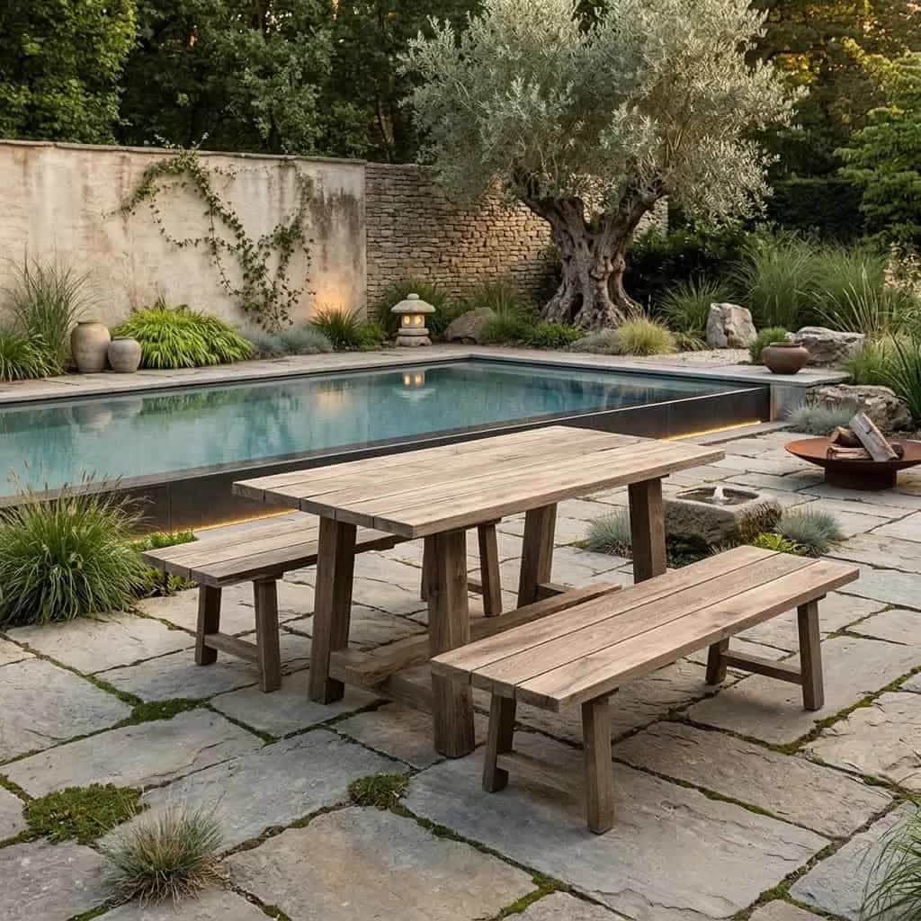 Gartentisch-Set Masimo Eiche