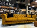 Bank Chesterfield in velours stof adore - Primavera