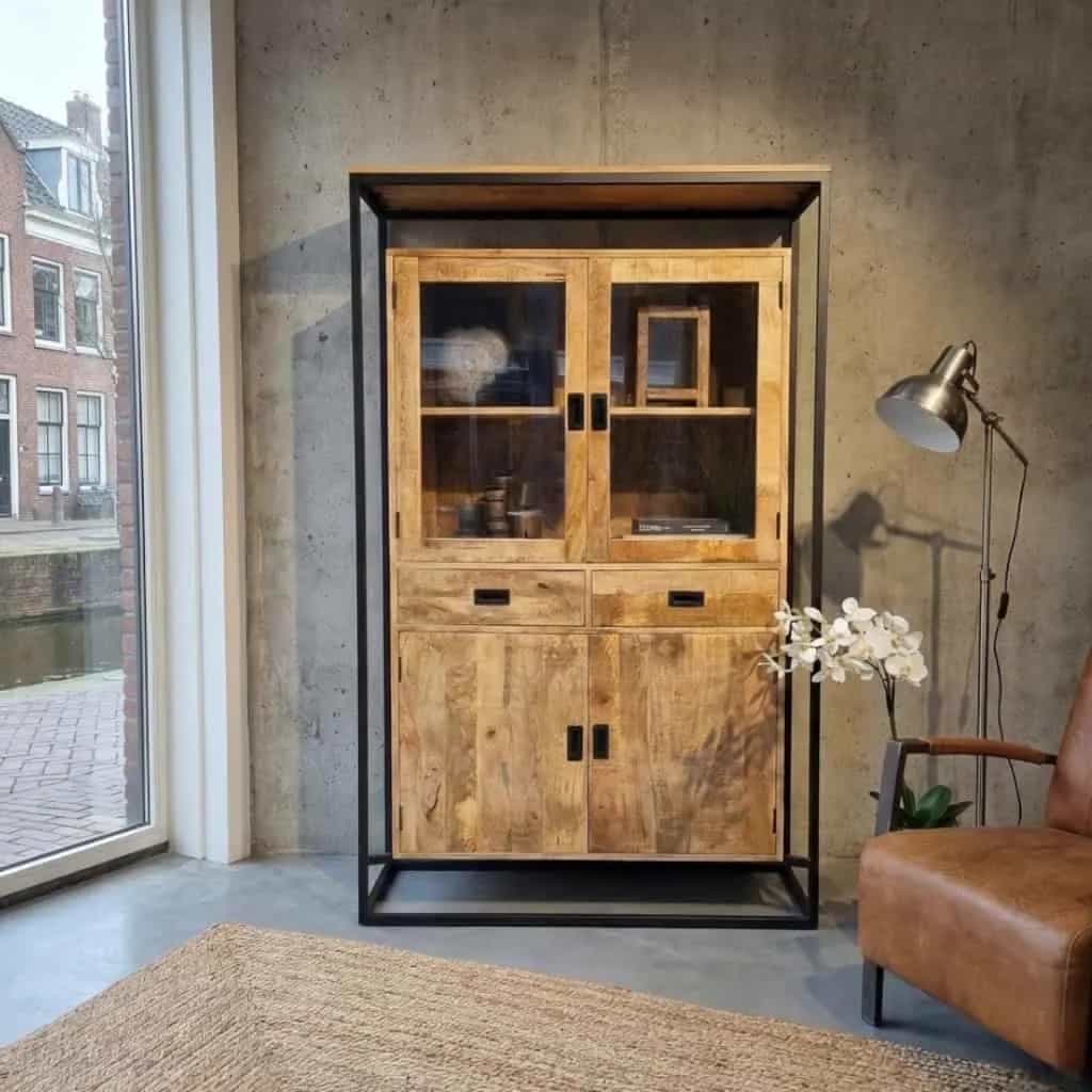 Vitrine Len | Mangoholz