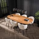 Eetkamertafel Arhus solid, van Mokana Furniture, detailfoto 2