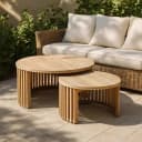 Couchtisch Set Teak rund outdoor - Benoa