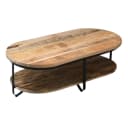 Couchtisch Rio ovales Unterregal - Mokana Furniture