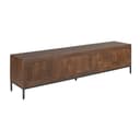 Tv meubel Madison Brown 210 cm mangohout in bruin Mokana - Starfurn