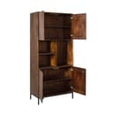 Vakkenkast Madison Brown 90 cm mangohout in donkerbruin Mokana - Starfurn