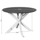Eettafel Madison Brown | 150 cm | Poot Black, detailfoto 5 - Starfurn