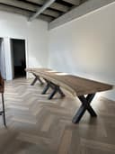 Bureau suarhout massief suarhout in naturel modern industrieel sfeer Mokana