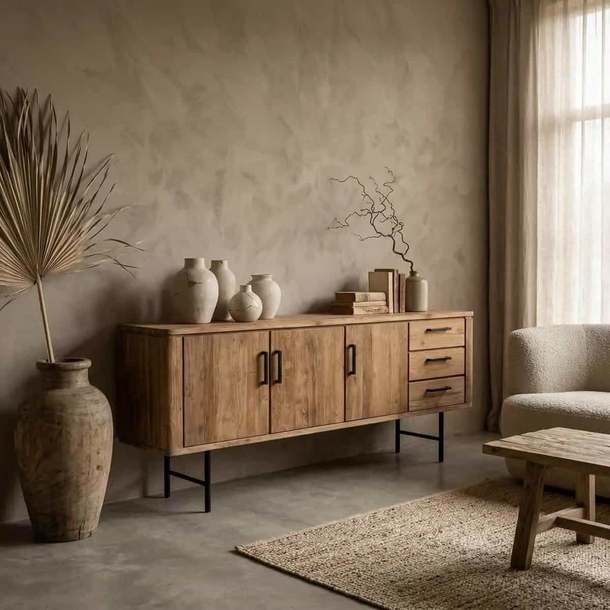 Sideboard Somo Teakholz 200cm