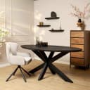 Esstisch Brandy Schwarz | 160 cm | Oval - Starfurn