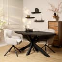 Esstisch Brandy Schwarz | 180 cm | Oval - Starfurn