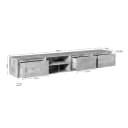 TV-Hängeelement Ambiance Braun | 200 cm - Starfurn