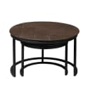 Couchtisch Otik Braun Eiche | 70 cm | 2er Set - Starfurn