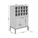 Weinschrank Madison Braun | 55 cm - Starfurn