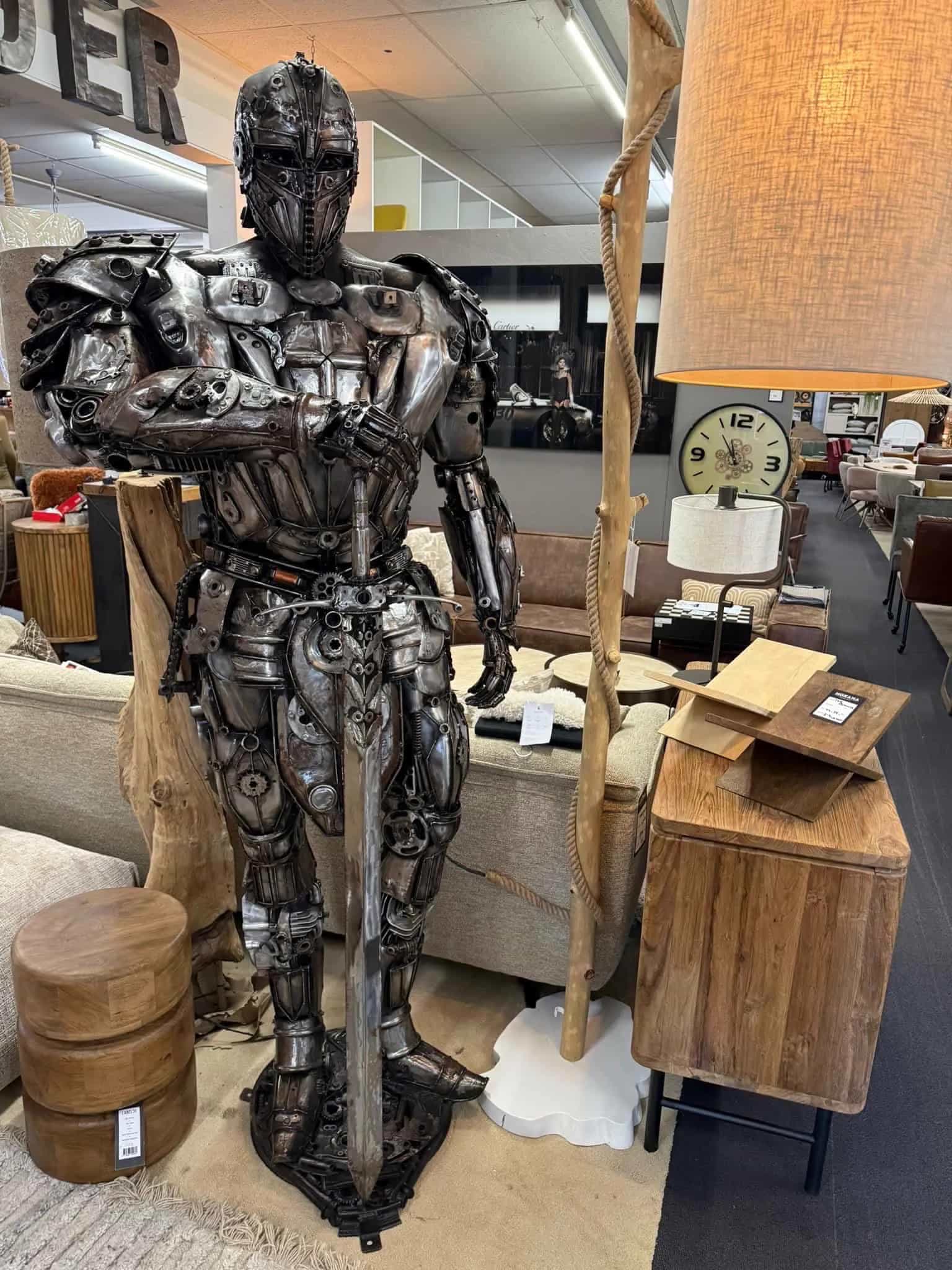 Soldat Metall Kunstwerk