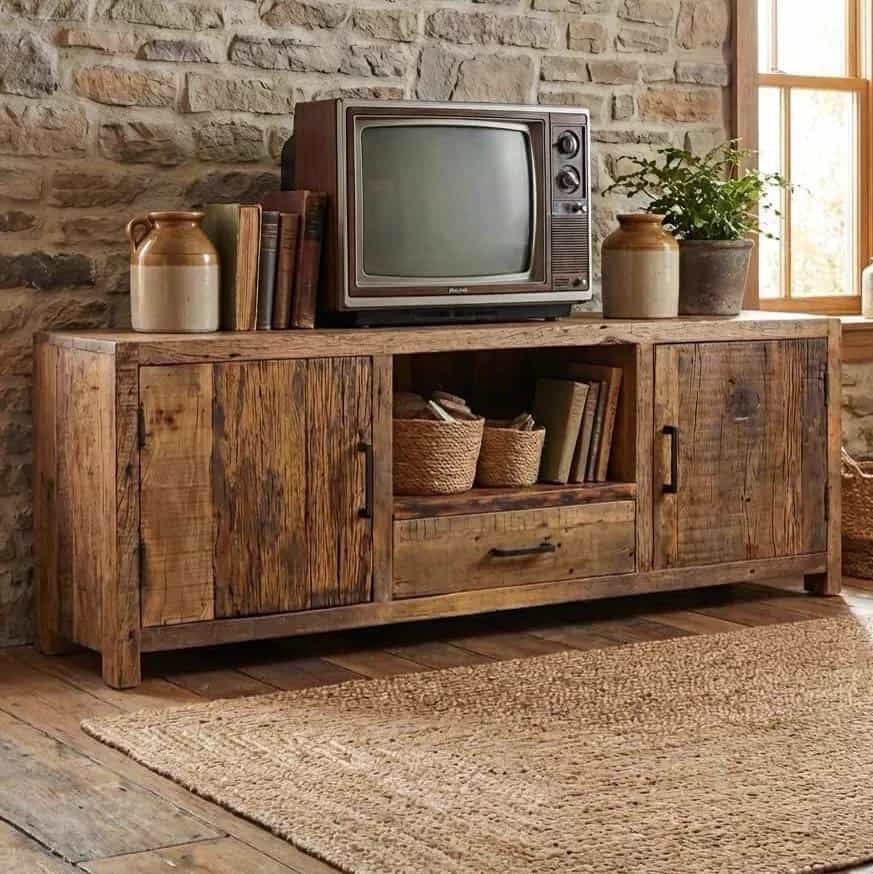 Brent TV-Schrank 160 cm | Altes Holz