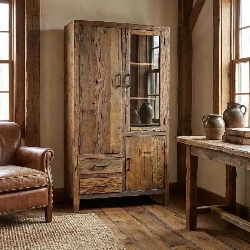 Brent Schrank 180 cm | Altes Holz